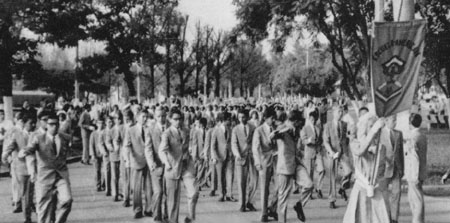 Marching in Tegucigalpa 1965