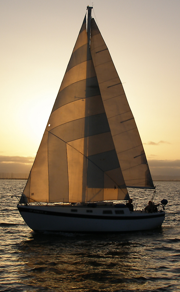 Cal 28 at Sunset